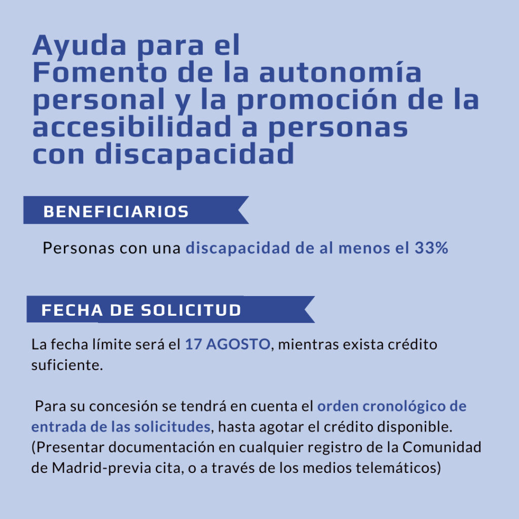 Ayudas Comunidad Madrid